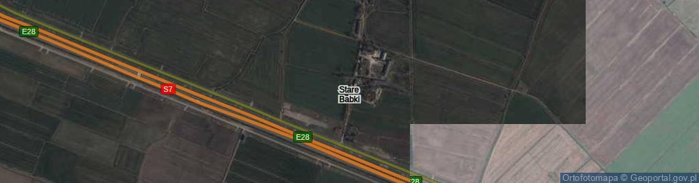 Zdjęcie satelitarne Stare Babki ul.